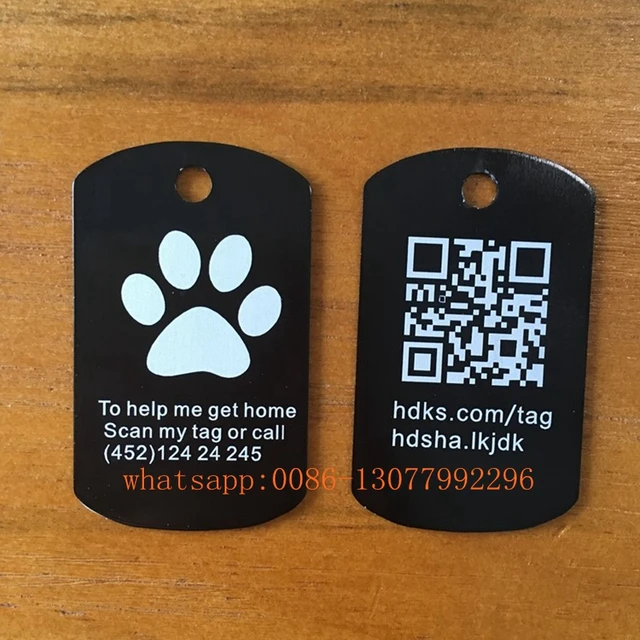 aliexpress com buy 20pcs custom engraved dog tag stainless steel