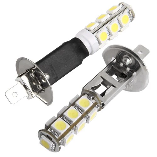 

2 pcs Auto light headlight lamp H1 white 13 SMD 5050 LED chips