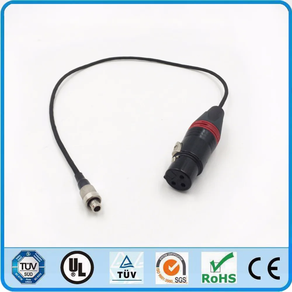 

Sennheiser SK2000 Transmitter Audio Input, LEMO Connector FVB 00 3 Pin Male Plug to NEUTRIK XLR NC3FXX-B 3 Pin Female Cable