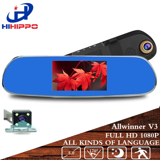 HIHIPPO автомобильный видеорегистратор Даш cam Оригинал Allwinner V3 dvr зеркало в полный hd 1080 P камеры автомобиля камеры фото 1920*1080 автомобильный видеорегистратор hd зеркало dvr