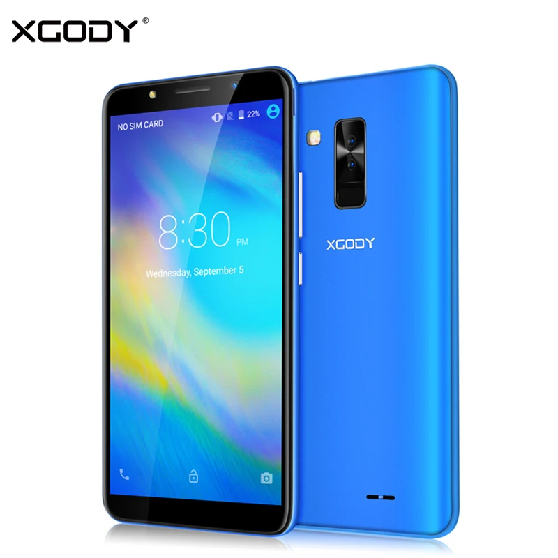 XGODY смартфон 6 0 дюймов 18:9 Android 8 1 Dual Sim мобильный телефон 4 ядра Гб + 16 2800 мАч 5MP камера