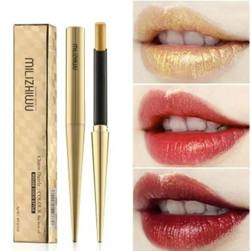 

Sexy Golden 10 Color Pointy Pipe Velvet Mist Lip Gloss Matte Liquid Lipstick Matte Lipstick Lipkit Cosmetics Makeup Beauty Lips