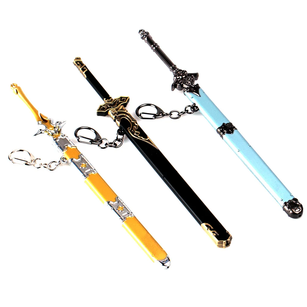 

22 CM The Founder of Diabolism Mo Dao Zu Shi keychain Keyring Weapon Model Key Chains Collection Metal Sword With Sheath jewelry