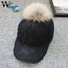 1 шт. зимняя теплая бейсбольная Кепка из искусственного меха Poms хип-хоп шапки женские модные регулируемая бейсбольная шапка новое поступление