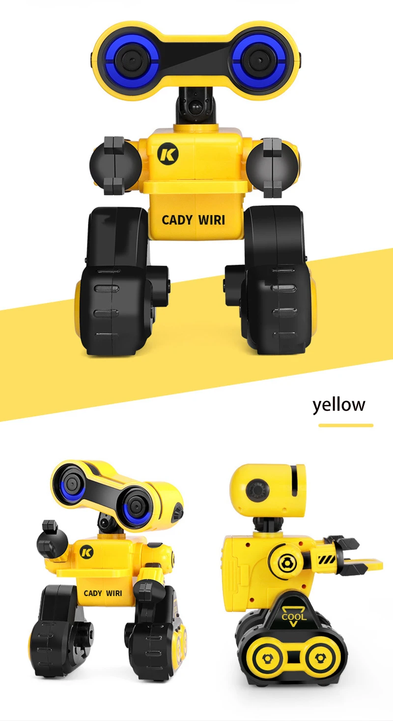 JJRC R13 Caddy miri пульт дистанционного управления история о роботах, научная запись, сенсорный Поющий танец, Ранняя обучающая головоломка Робот