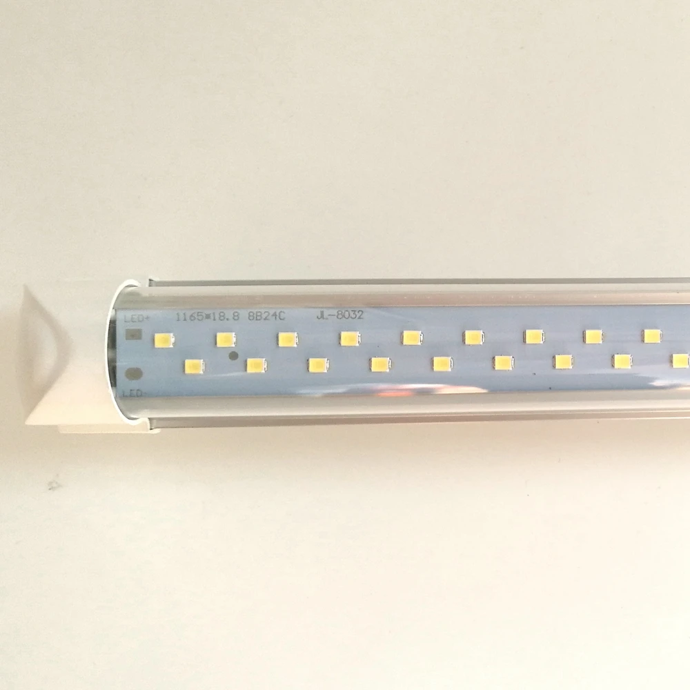  2-50/pack Double Row LED Tube Lights 2ft 3ft 4ft 5ft 6ft 8ft Super Bright Twin Bar Lamp T8 Integrat - 32752635538