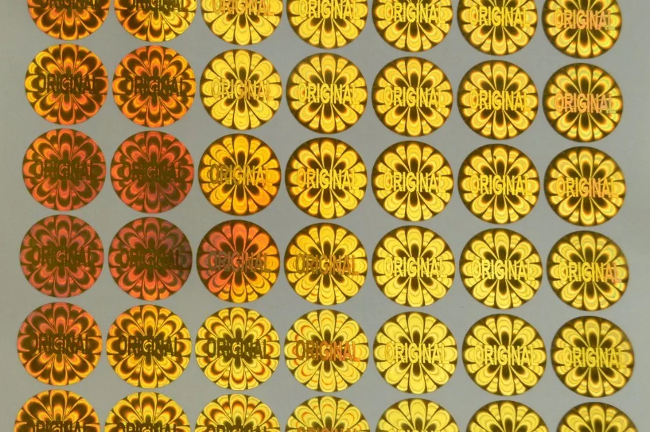 Original hologram in golden 01