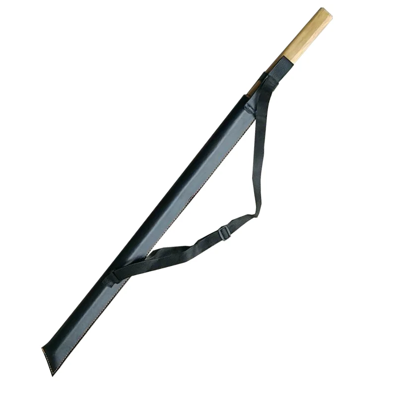 Жесткий деревянный меч Самурай Бусидо обучение Катана Bokken практика Кендо палка PU ножны, скаббард-черный-100 cm