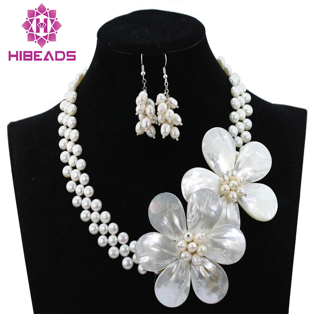 Buy Beautiful Handmade White Pearl Beads Flower