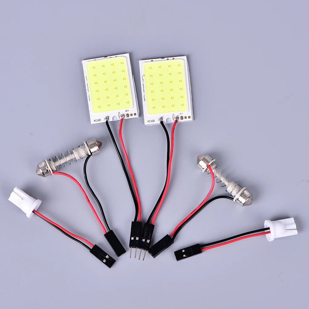 

12 V White 36 COB LED Dome Map Light Bulb Car Interior Panel Lamp Interior LED bulbs car styling