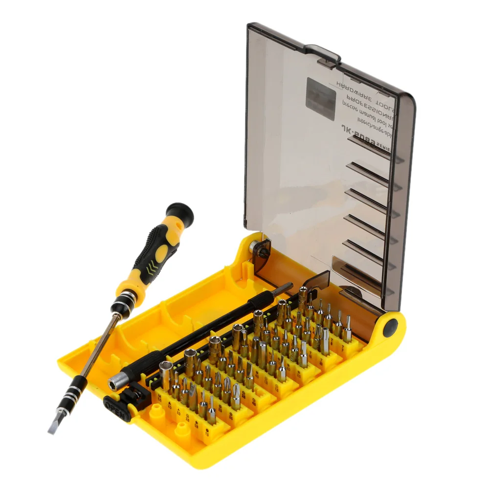 

45 in 1 Professional Hardware Screw Driver Tool Kit for Repair Mobile Phones Hard Drives and Other Electronic Product