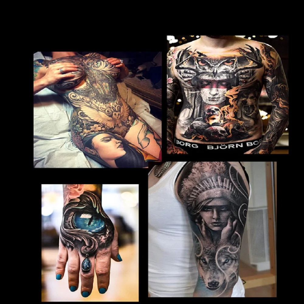 Bobina da Máquina do Tatuagem do Forro de Shader Suprimentos para o Corpo do Artista Tattoo Power Suppliy Ink Agulhas Alças Completa Accesorios Kit Gun 14 Beleza e saúde
