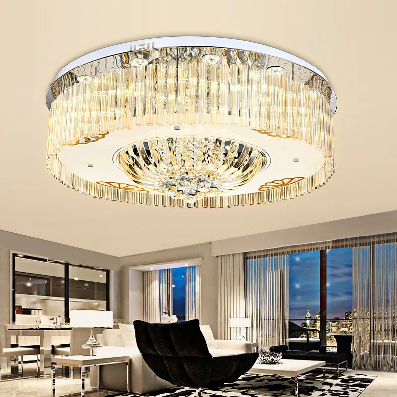 

Living room headlight crystal lamp rectangular atmosphere home luxury restaurant LED ceiling hall lamp modern minimalist led