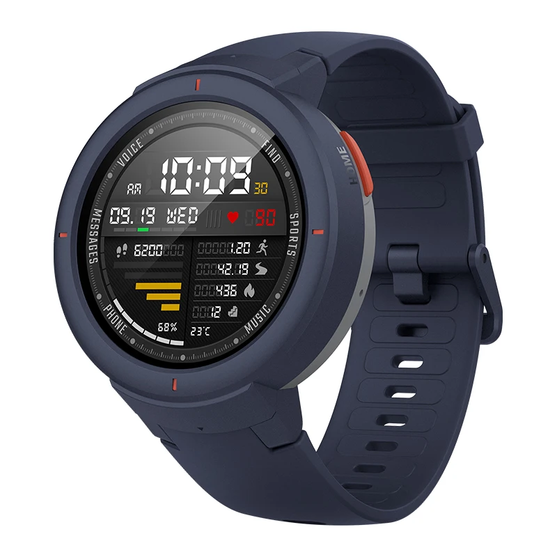  Склад в России Huami Amazfit Verge Sport Smartwatch GPS Bluetooth Music Play Call Answer Smart Mess