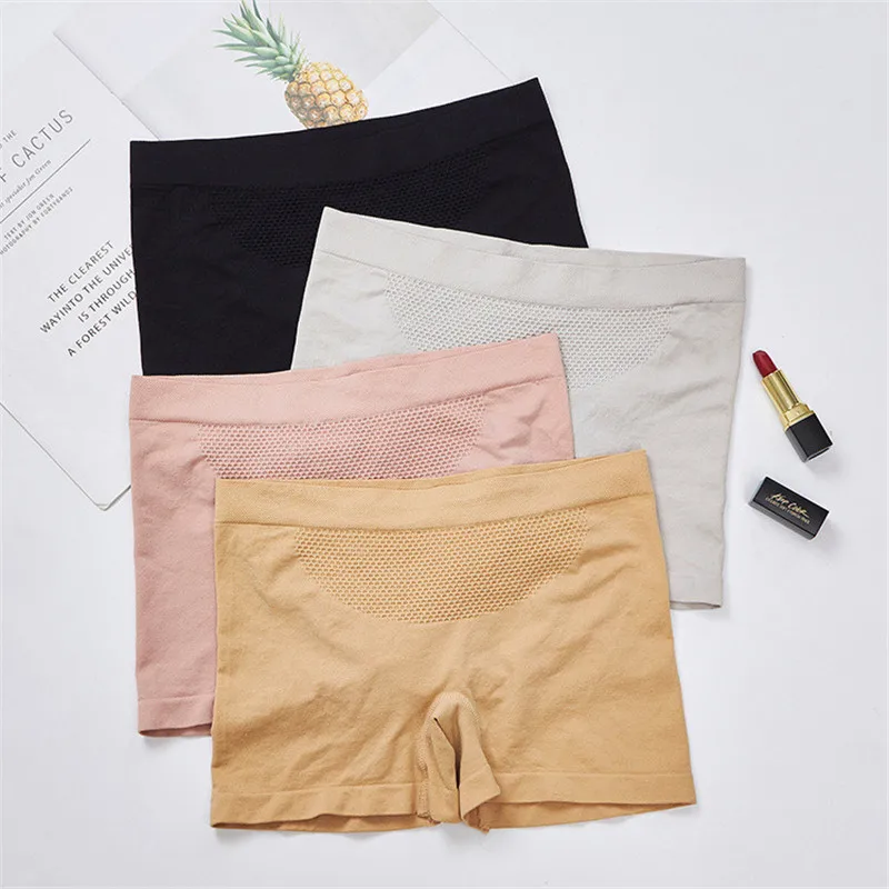 

Women's Safety Pants Honeycomb Warm Palace Seamless Body-Shaping Pure Cotton Bottom Flat-Angled Underwear sexy woman Shorty