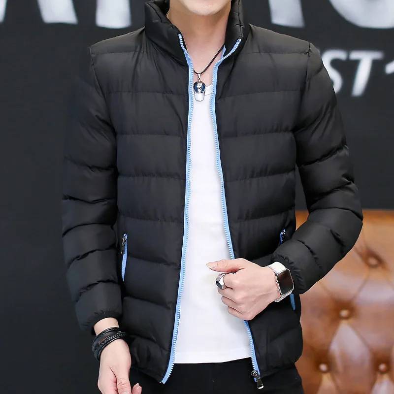 

New Arrival Winter Men Jacket Brand Casual Clothing Men's Jackets High Quality Thick Parka Slim Solid Color Outwear Jacket Male