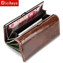 Guarantee 100% Wax Oil Leather Women Wallet Color Leather Lining Purse Brand Design Clutch Wallet Money Bag Ladies Coins Holder Guarantee 100% Wax Oil Leather Women Wallet Color Leather Lining Purse Brand Design Clutch Wallet Money Bag Ladies Coins Holder