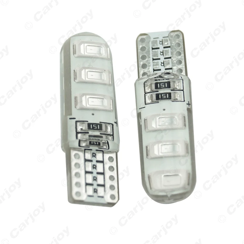 LEEWA 2 шт. автомобиль T10 194 501 W5W 5730 6SMD силиконовый Светодиодный Боковой номерной знак