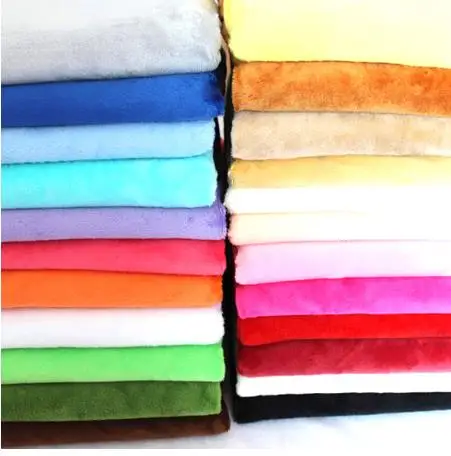 

50cm*160cm Short plush crystal super soft plush fabric For Sewing DIY Handmade Home Textile Cloth For Toys Plush Fabric