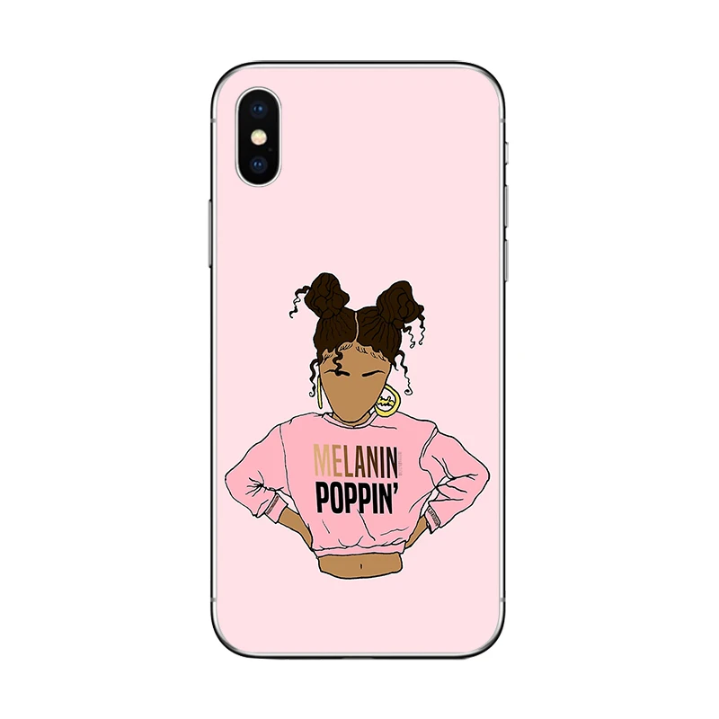 Ciciber 2bunz Melanin Poppin Aba чехол для телефона для iPhone 11 Pro Max чехол для iPhone X XR XS MAX 8 6 6S Plus 5 5S SE Мягкий ТПУ чехол