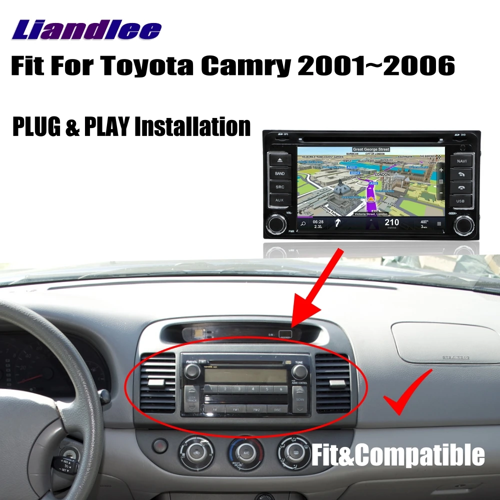 Flash Deal Liandlee For Toyota RAV4 RAV 4/ Camry 2000~2006 Android Car Radio CD DVD Player GPS Navi Navigation Maps Camera OBD TV HD screen 3