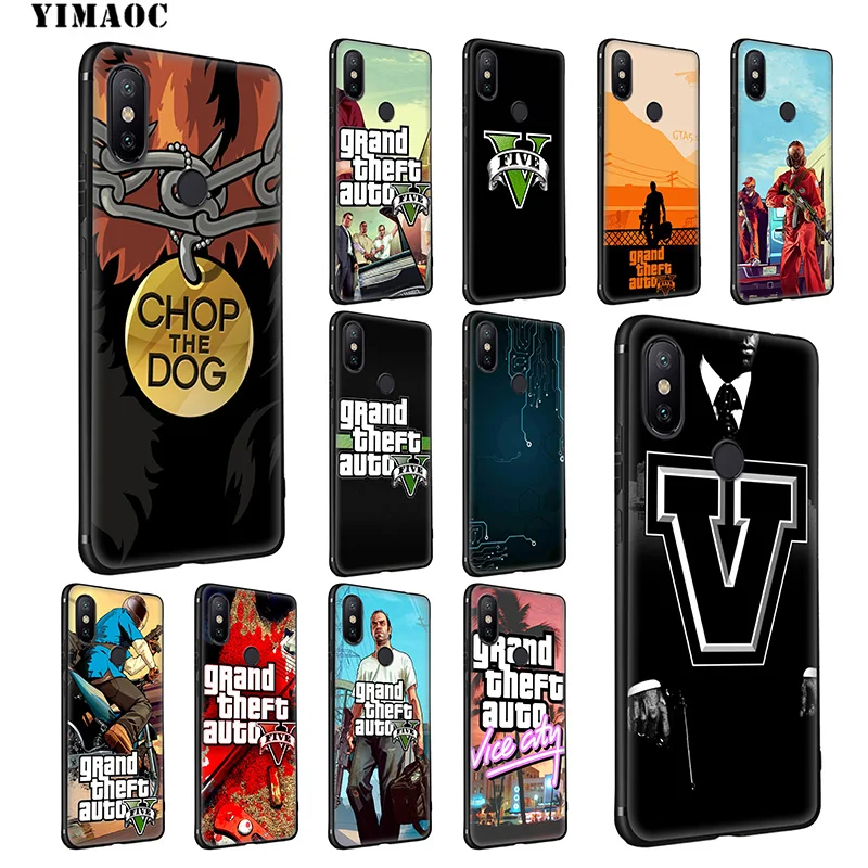 YIMAOC GTA 5 Grand Theft Auto V Soft Case for Xiaomi Mi 9T 9 8 Se 6 MAX 3 A1 A2 Lite MiA1 MiA2 CC9E CC9 6X 5X POCOPHONE F1 |