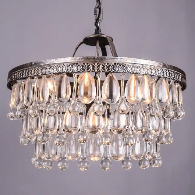 Online Retro Clarissa Gl Drops Led Crystal Chandeliers Drops Led Crystal Chandeliers