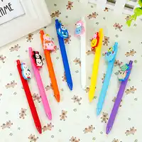 40 ピース/ロット漫画クリエイティブステッチマウスクマキャンディーカラーつや消しシリカゲルペン記者のペン 0.5 黒インクのゲルペン学生ギフト