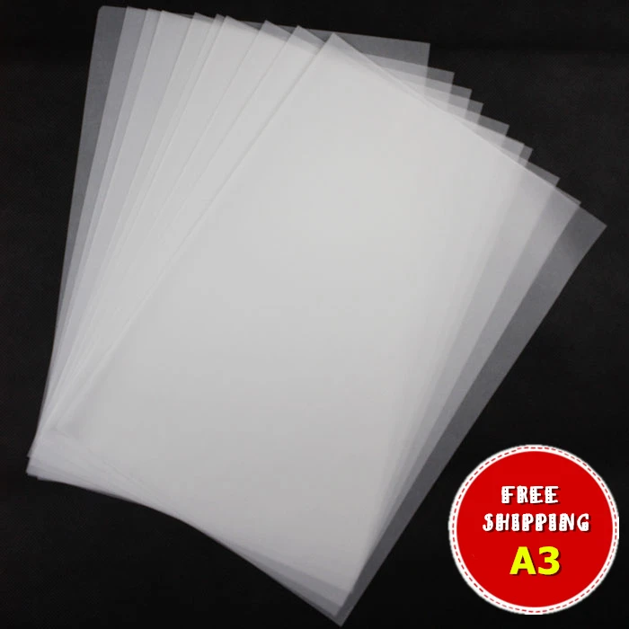 50 sheets pack Kertas kalkir  A3 semi transparan untuk 