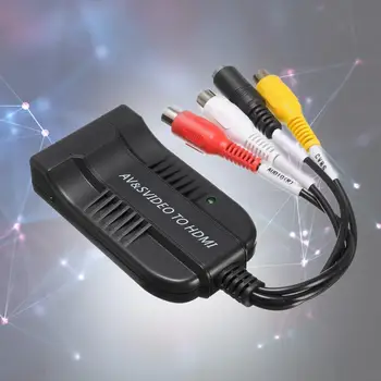 

AV & S-Video To HDMI Converter 1080P HDMI Converter HD Audio AV Converter HDTV Video Cable Adapter NTSC / PAL For HD TV New APE