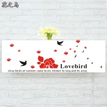 Крытый кондиционер крышка настенный декоративный капюшон вышивка 74 79 81 83 86 89 95 105x30 x см 20 см Lovebird