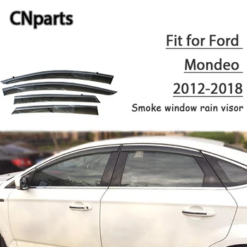 

CNparts 4pcs ABS For Ford Mondeo 2010 2011 2012 Car Styling Smoke Window Sun Visor Keep Fresh Air convection Accessories