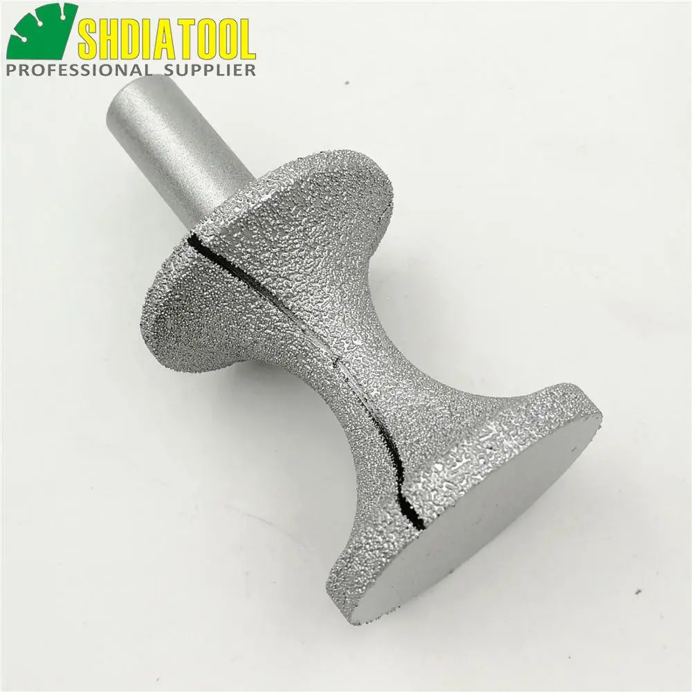 No.23 BIG X type Vacuum Brazed diamond router bits with 1/2" shank for stone,  Router cutter for granite & marble
