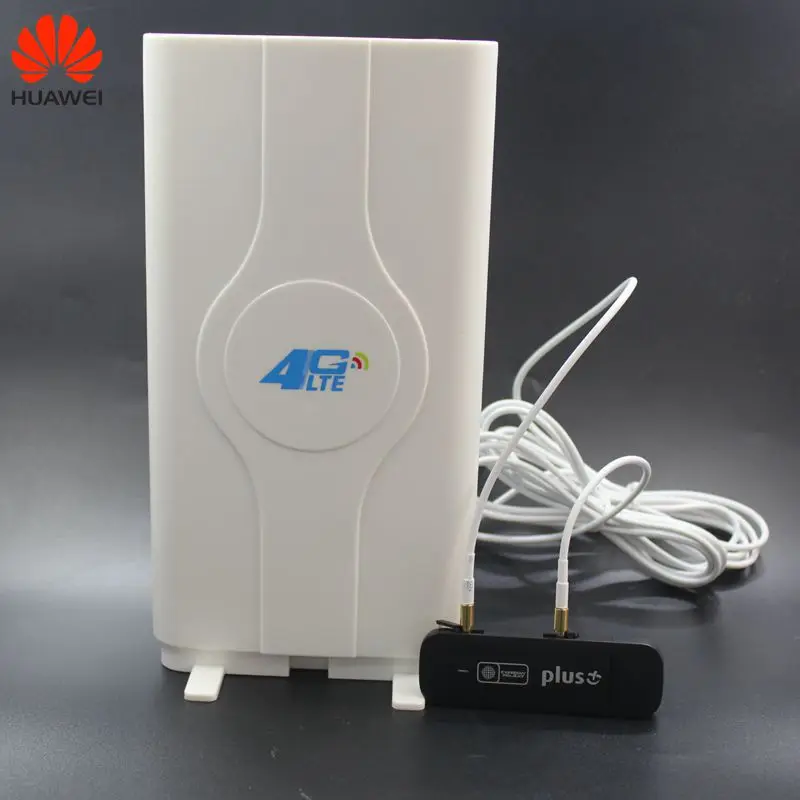 Разблокированный новый Huawei 4G USB модем E3372 E3372s 153 плюс пара антенн LTE ключ 150 Мбит/с PK