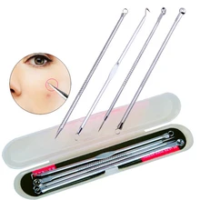 Cheap Price High Quality 4pcs/set Acne tool stainless steel blackhead pimples acne needle Professional acne treatment for Acne