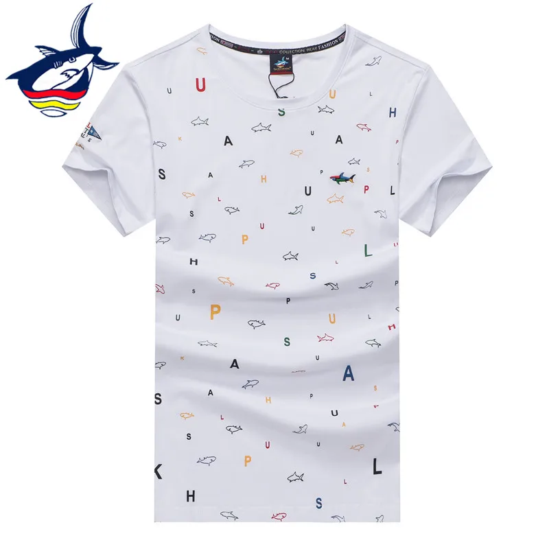 

Luxury Royal brand t-shirt men clothes 2019 Summer cotton t shirt men 3D embroidery Tace & Shark t shirt homme plus size 3XL