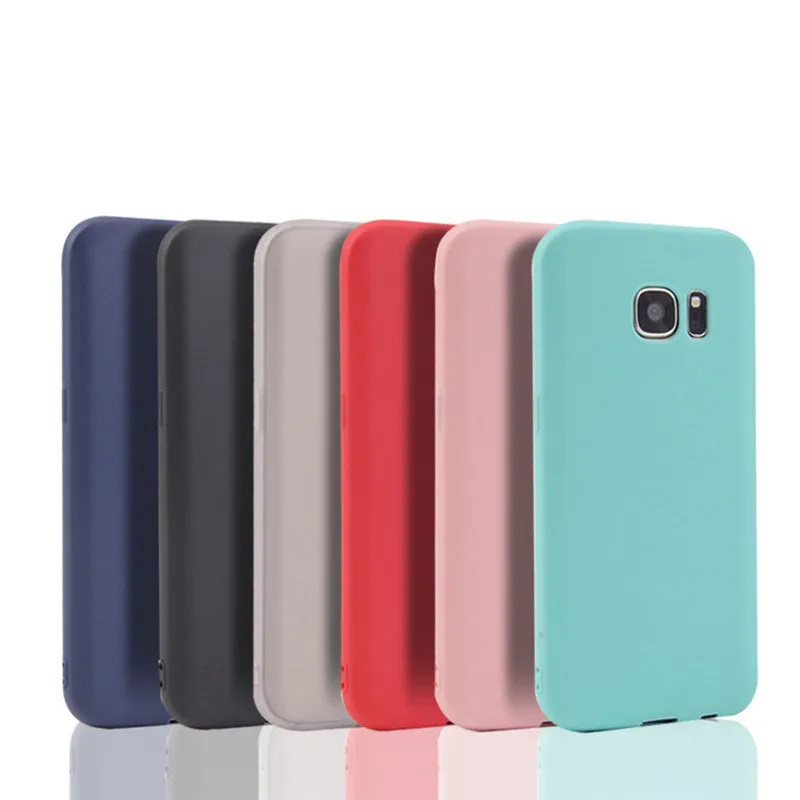 

Silicon Case for Samsung galaxy S8 S9 Plus S6 S7 edge Note 8 A8 Plus C5 C7 C9 Pro J2 J3 J5 A310 A5 A7 2017 Luxury Phone Cover