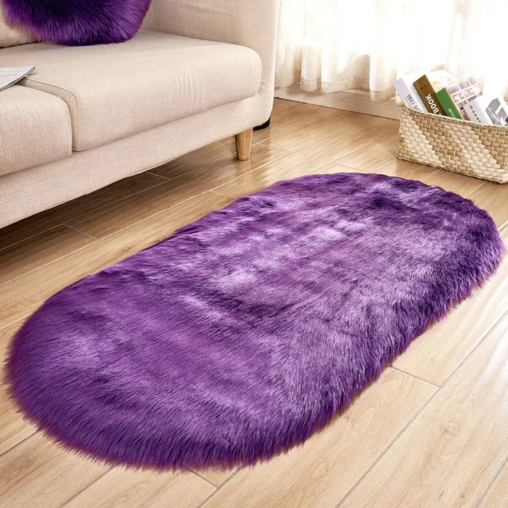 

Soft Shaggy Carpet For Living Room European Home Warm Plush Floor Rugs fluffy Mats Kids Room Faux Fur Area Rug Living Room Mats