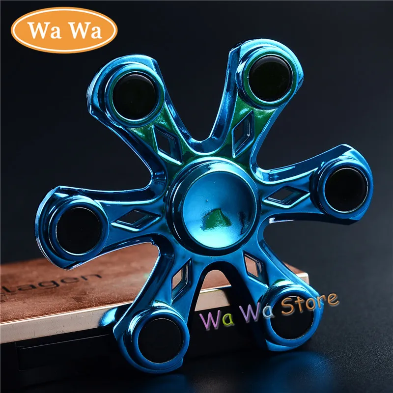 Rainbow Fidget Spinner Metal Finger Spinner Hand Spinner For Autism Adult Anti Relieve Stress Toy Spiner