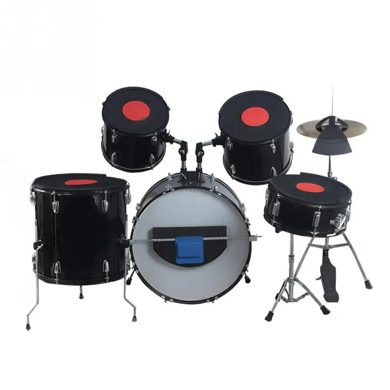 Rubber Silence Drum Mutes Drum Set Silencer Kit Practice Pads Whole Set