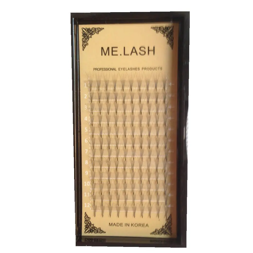 10 Trayslot High Quality clouds hair 5D mink lashes flat hair Individual false eyelash extension Thick Fake Eye lash 9 to 14mm (20)