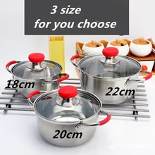 Новая коллекция Нержавеющая сталь один/два Слои Пособия по кулинарии горшок посуда для готовки термостойкая газовая, индукционная плита прочный суп горшки