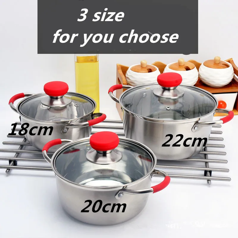 

New Arrived Stainless Steel One/Two Layer Cooking Pot Stockpot Gas Induction Cooker Durable Soup Pots