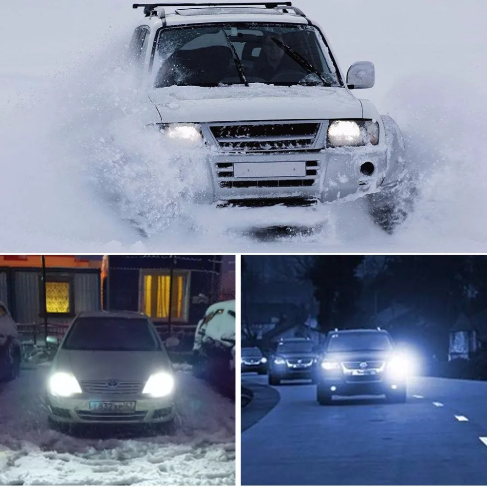 Foxcncar H4 H7 светодиодная лампа для фар LED ampoule HB3 H11 9005 9006 Voiture Phares 60 Вт 8000LM ZES