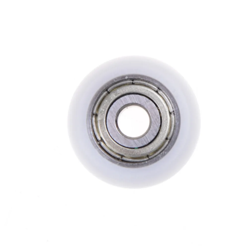 1pcs 5*21.5*7mm Nylon Plastic Carbon Steel Bearings Pulley Wheels Embedded Groove Suitable For Furniture Hardware Accessories