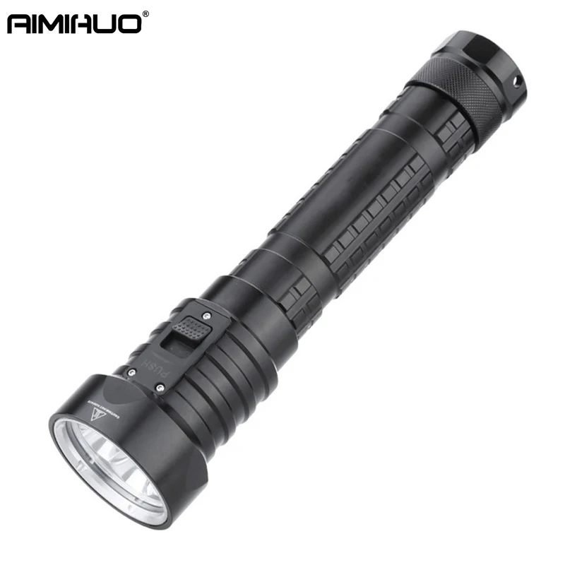 

AIMIHUO Underwater Flashlight LED Lamp Camping LED Lanterna Torch searchlight 4 XML-L2 diving Flashlight Torch For 26650 Battery
