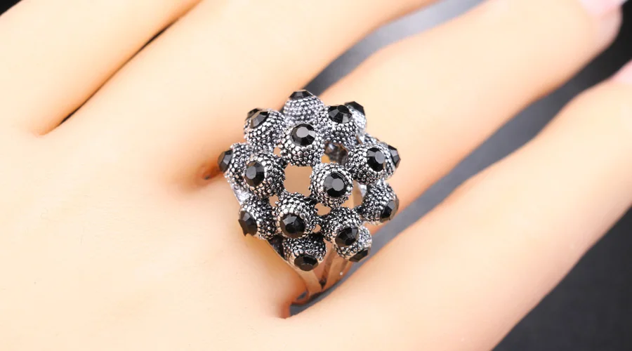 Летние модные черные кольца для женщин os Aneis de Casamento разрыв драконы серебряное кольцо с черепом женское