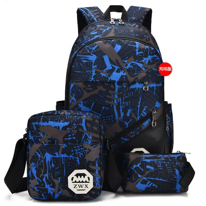 

OZUKO Laptop Backpack Men's 15.6inch Waterproof USB Charge Business Travel Women Backpack School Bag For Teenagers Travel Large