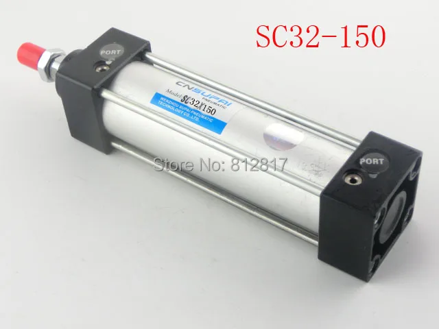 32mm Bore 150mm Stroke Double Acting Pneumatic Air Cylinder SC32x150 