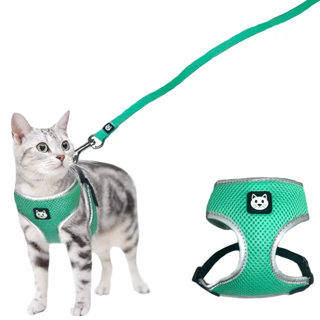 Good Quality Nylon Pet Cat Harness Adjustable Chest Walking Outdoor
